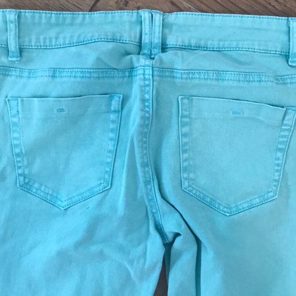 Used Fire Los Angeles Teal Blue Skinny Pants - Picture 4 of 4